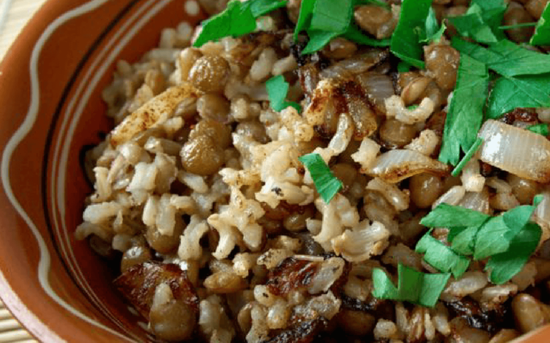 Arroz com lentilhas é opção para o ano todo